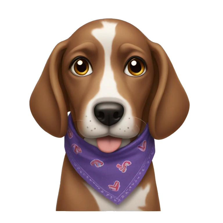 Dog with a bandanna  emoji