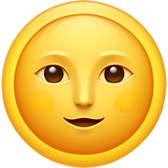 big sun with small tiny yellow moon moon beside it  tiny moon emoji