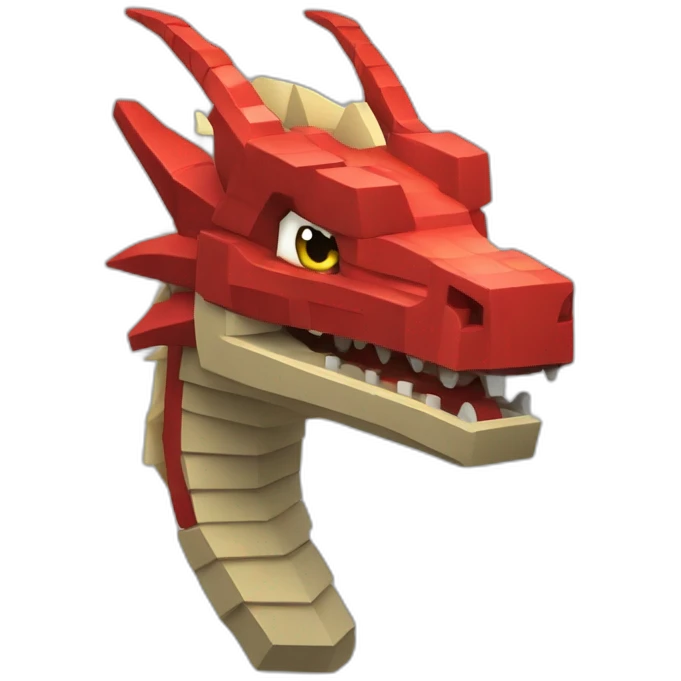 head crania lRed dragon Minecraft delegate emoji