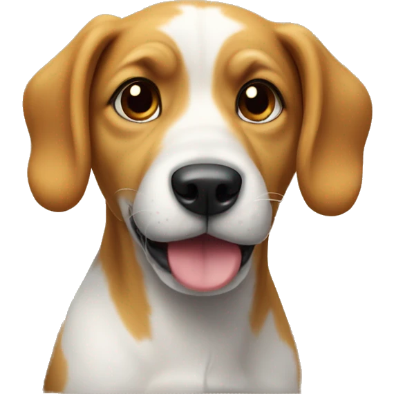 Dog on a box emoji
