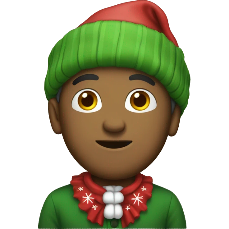 Yorkshire with Christmas clothes emoji