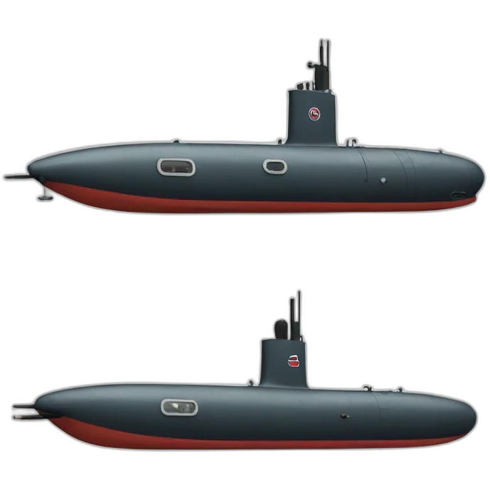 Norwegian Submarine with torpedo emoji