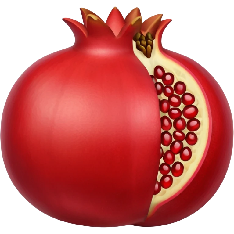 pomegranate is a fruit in the section emoji