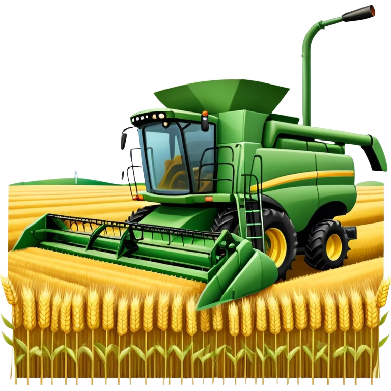 An icon featuring a wheat field, a combine harvester, fertilizer formulas, and plant cells, symbolizing agronomy. The design includes farming tools and crops, representing agricultural science, crop production, and plant biology. Transparent background highlights sustainable farming and growth. emoji