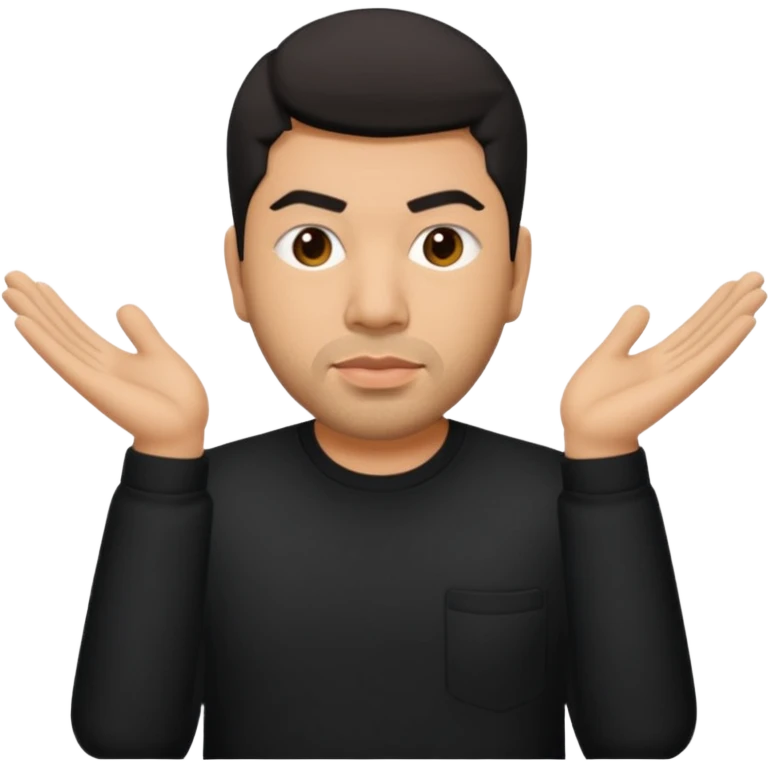 Chino Moreno with black shirt emoji