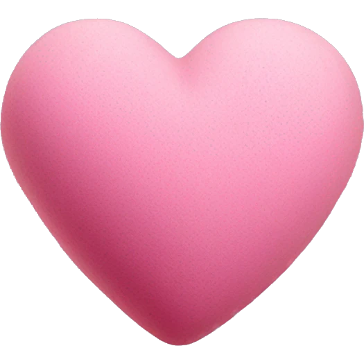 Bath bomb in the shape of heart emoji