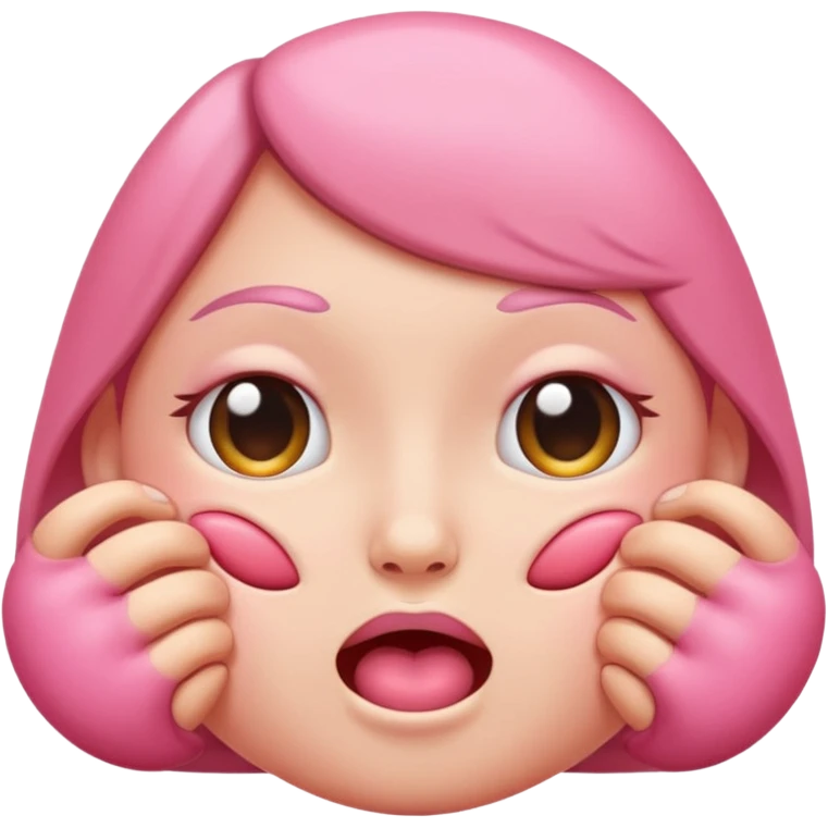 Spreading cheeks emoji