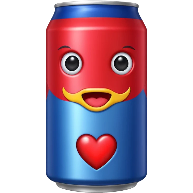 Red Bull can with heart eyes  emoji