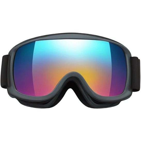 Snowboarding goggles tap emoji