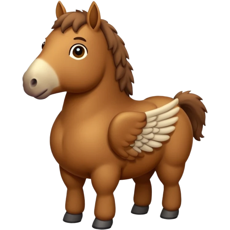 Fat horse with tiny wings  emoji