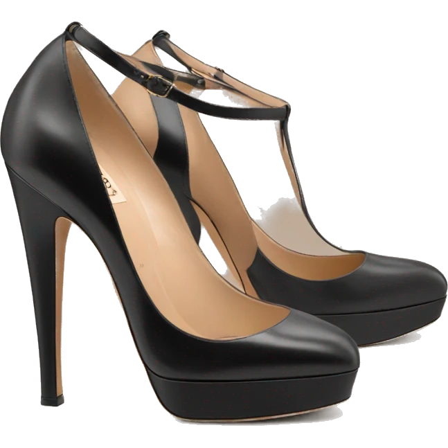 VALENTINO Tan-go PLATFORM PUMP black emoji