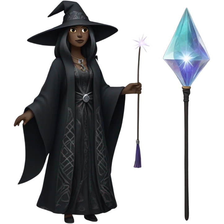 Black witch emoji
