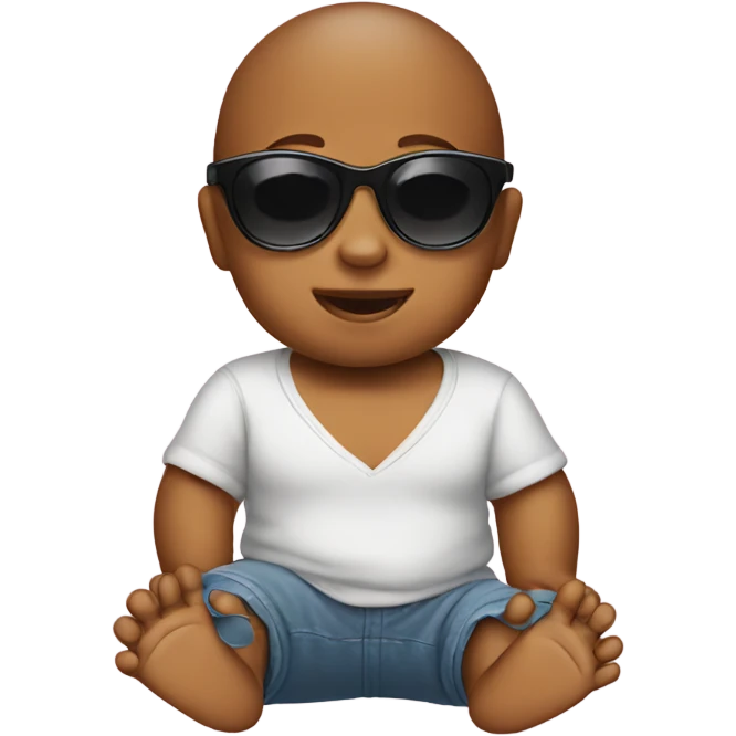 Baby wearing sunglasses  emoji