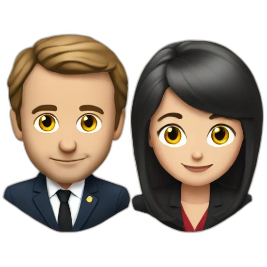 Macron et Brigitte emoji