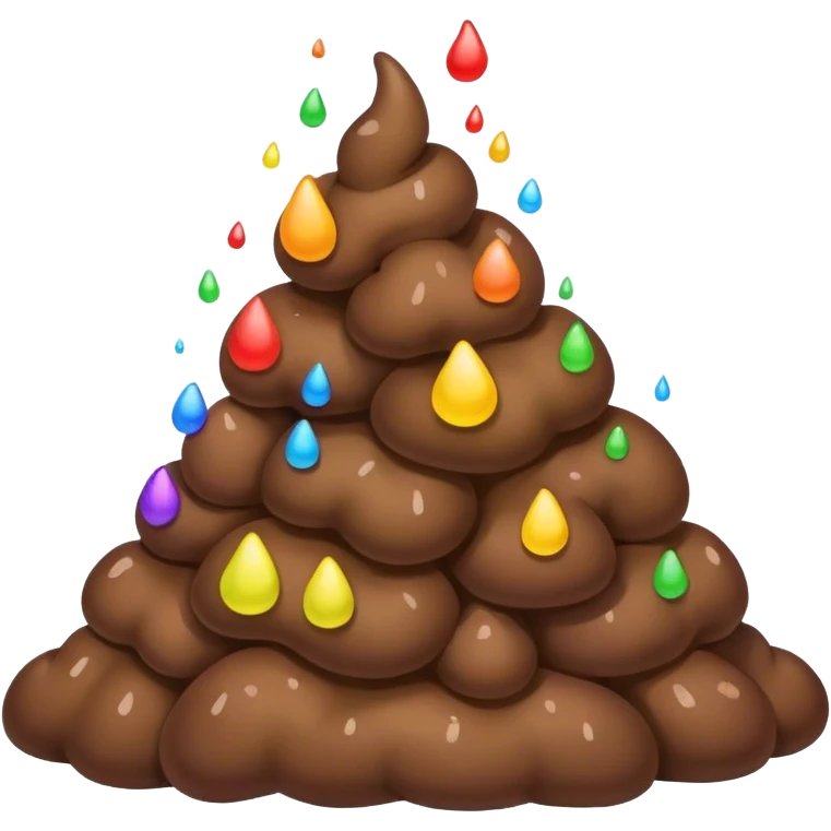 Rainbow poop  emoji