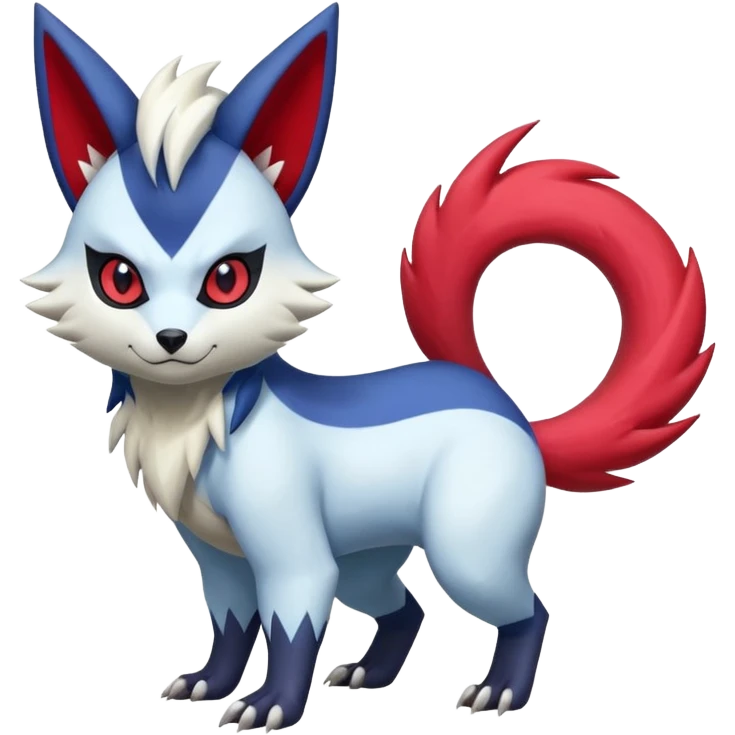Zeraora-Zangoose-Absol-Zorua-Furret-fusion-animal-Fakémon-hybrid-creature  emoji