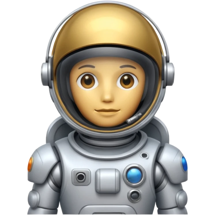 robot in astronaut suit emoji