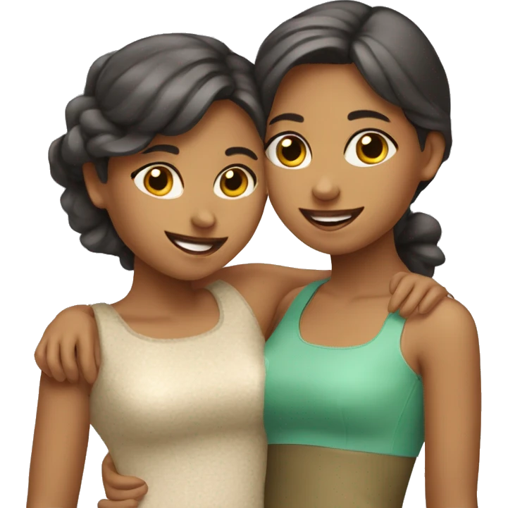 TRES AMIGAS BEBIENDO emoji