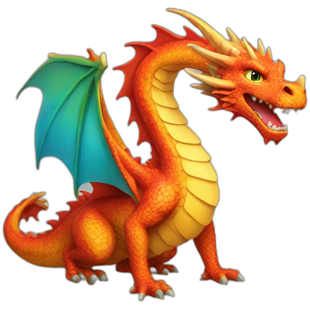 colourful-dragon emoji