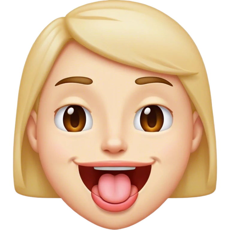 Wink face with tongue out and up emoji