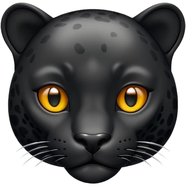 Black jaguar, similar to the traditional iPhone emoji. emoji