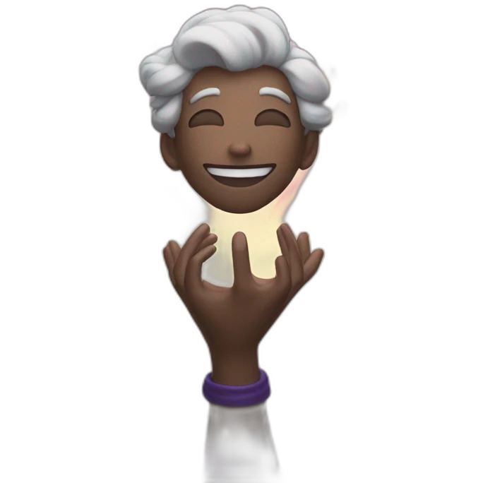 arms in the air counjouring a spell  emoji