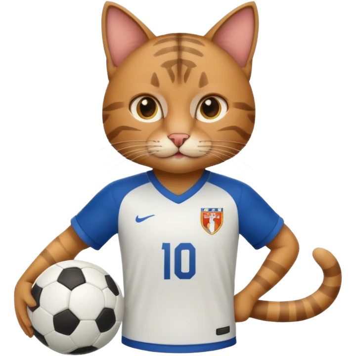 Cat soccer player emoji