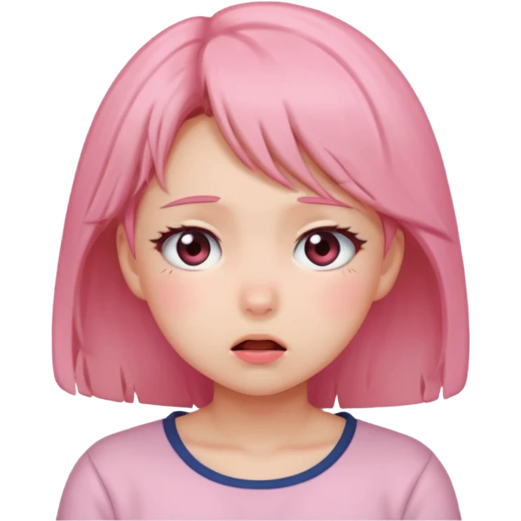 Anime girl flustered emoji