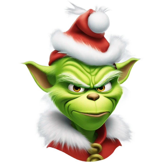 the grinch has an itchy ear emoji