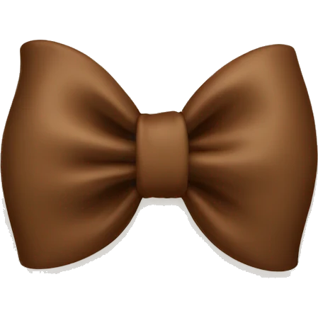 A brown bow emoji