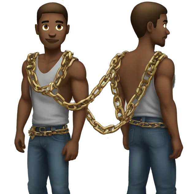 Cool guy with Chains emoji