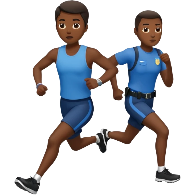 Hırsız polisi kovalıyor emoji
