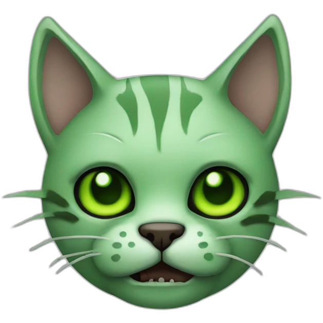 zombie-cat-green emoji