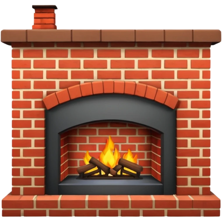 Brick fireplace  emoji