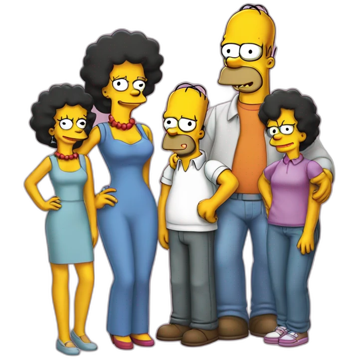 the Simpson family emoji