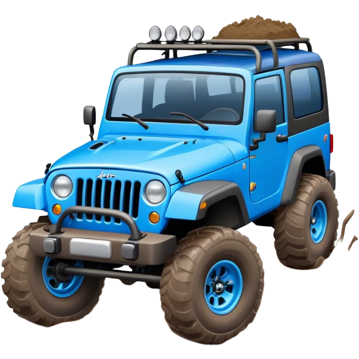 blue jeep emoji