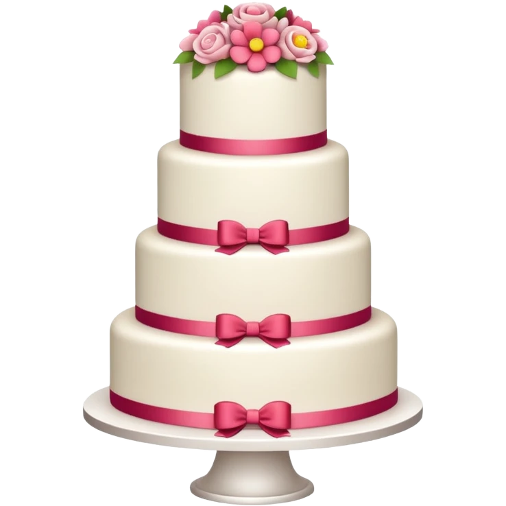 Beautiful wedding cake emoji