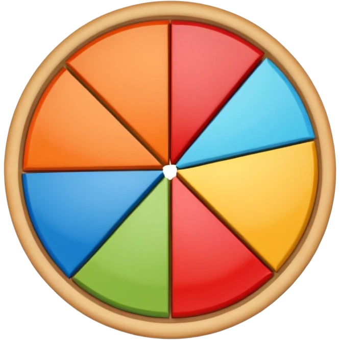 pie chart with three divisions  emoji