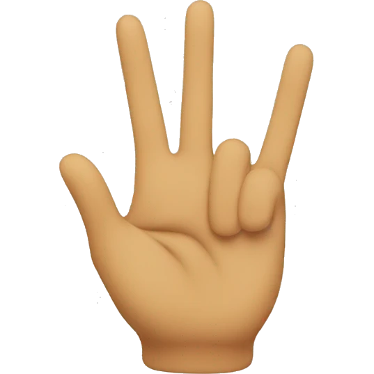 peace hand sign emoji