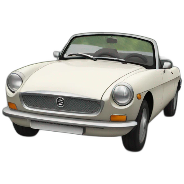 une voiture MG emoji