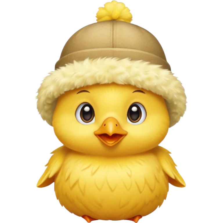 Chick in a hat emoji