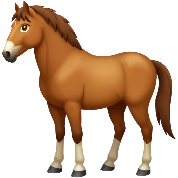Horse of the jungle emoji