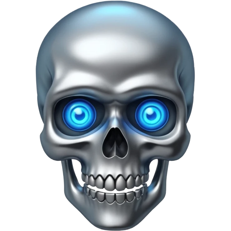 Smart skull emoji