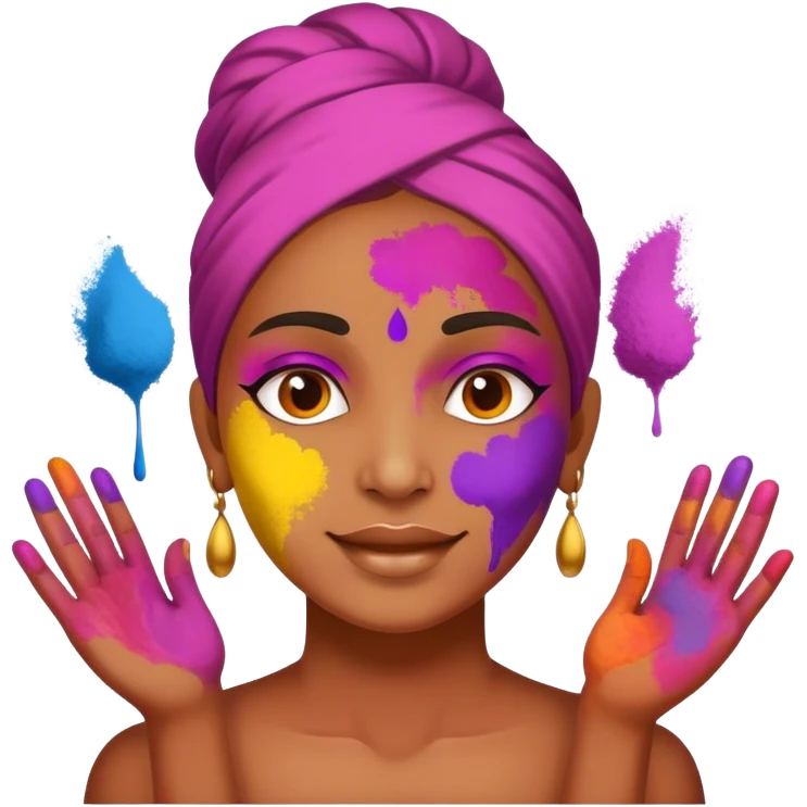 Make holi emoji  emoji