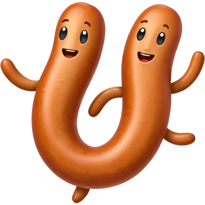 the sausages are dancing emoji