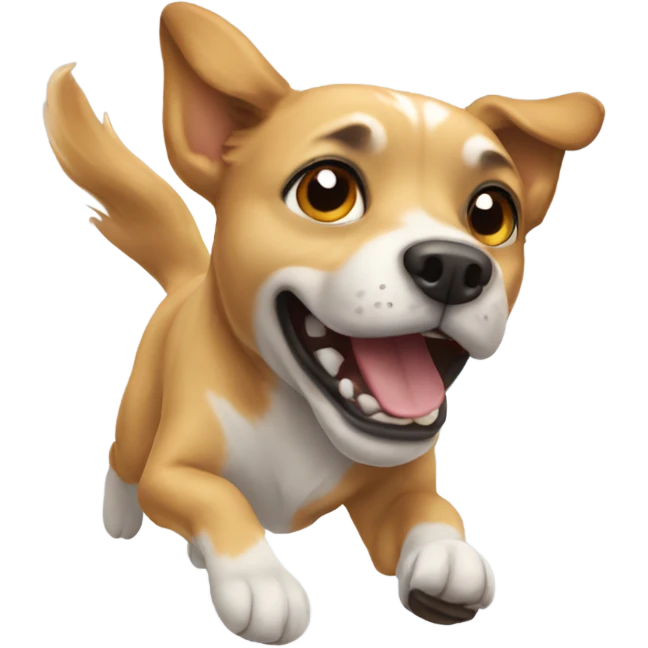 Dog flying emoji