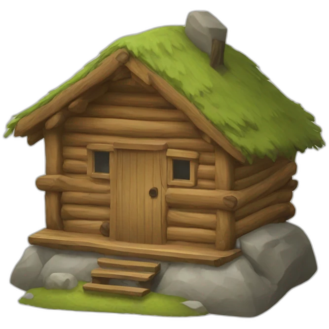 Mountain-hut emoji