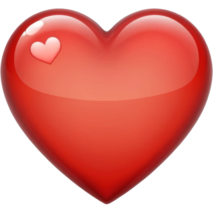 heart with a glassy effect emoji