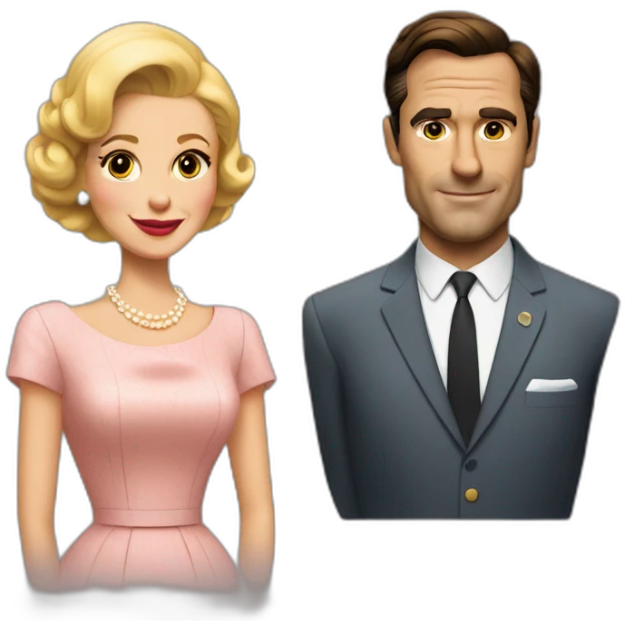 Don and Betty Draper emoji