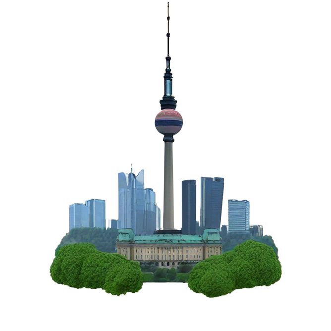 Berliner skyline mid basket Bällen￼ emoji